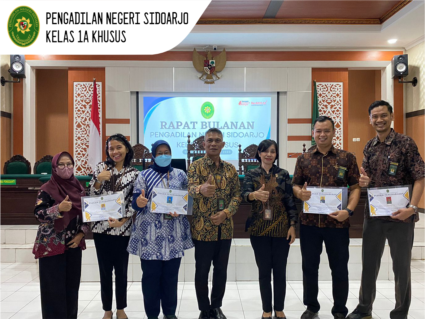 RAPAT BULANAN OKTOBER 2023 PENGADILAN NEGERI SIDOARJO